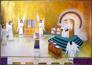 Cristo ante Dios Padre en el Lugar Santísimo del Santuario Celestial en el JUICIO.
