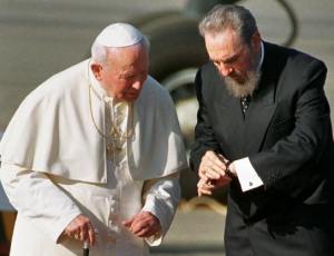 El Papa Juan Pablo II y Fidel Castro