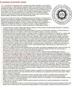 Juramento de iniciación jesuita