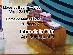 Los libros abiertos en el juicio.