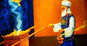Sumo Sacerdote terrenal en el día del juicio simbólico.